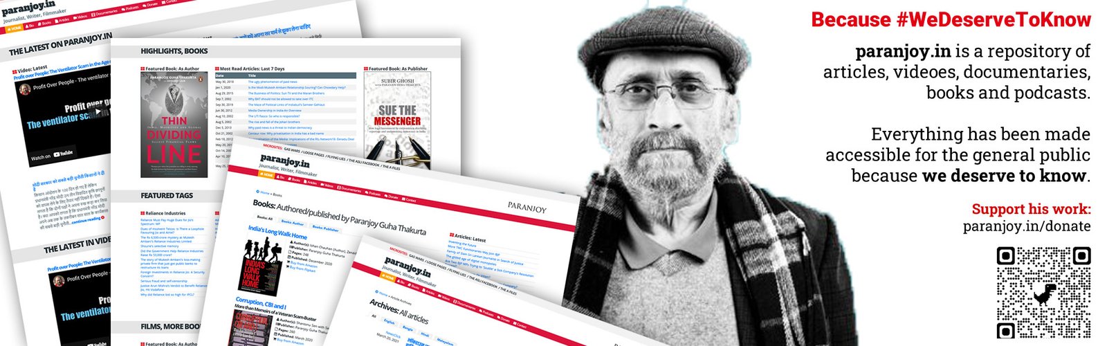Official website of Paranjoy Guha Thakurta | Journalist, Writer, Filmmaker